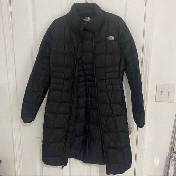 The North face Long Black Puffer Jacket Womens Size Small - Picture 1 of 8